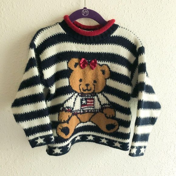 HeartWorks Other - HeartWorks Vintage Teddy Bear Sweater Size 4T